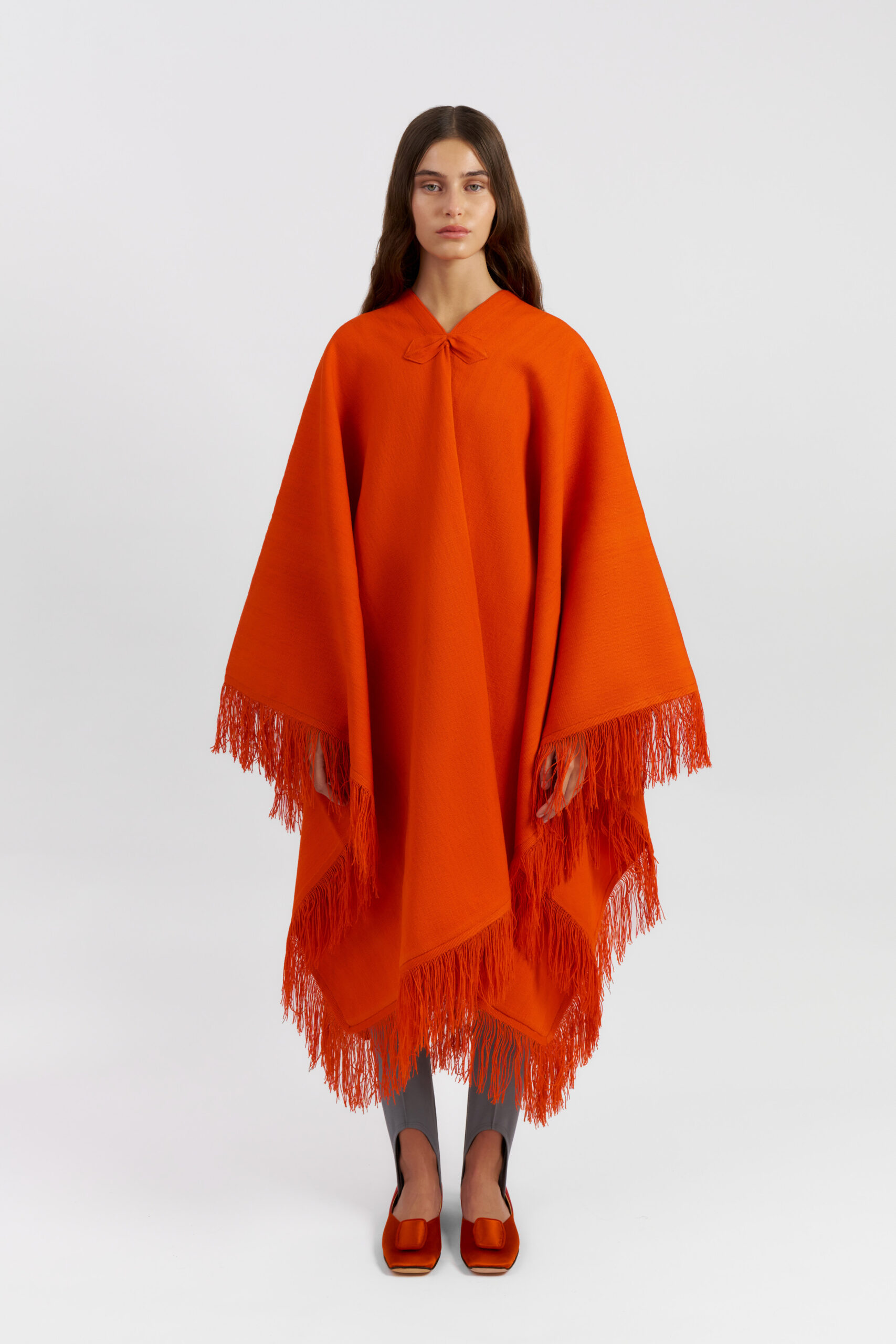 PONCHO AMPARO NARANJA - Imagen 8