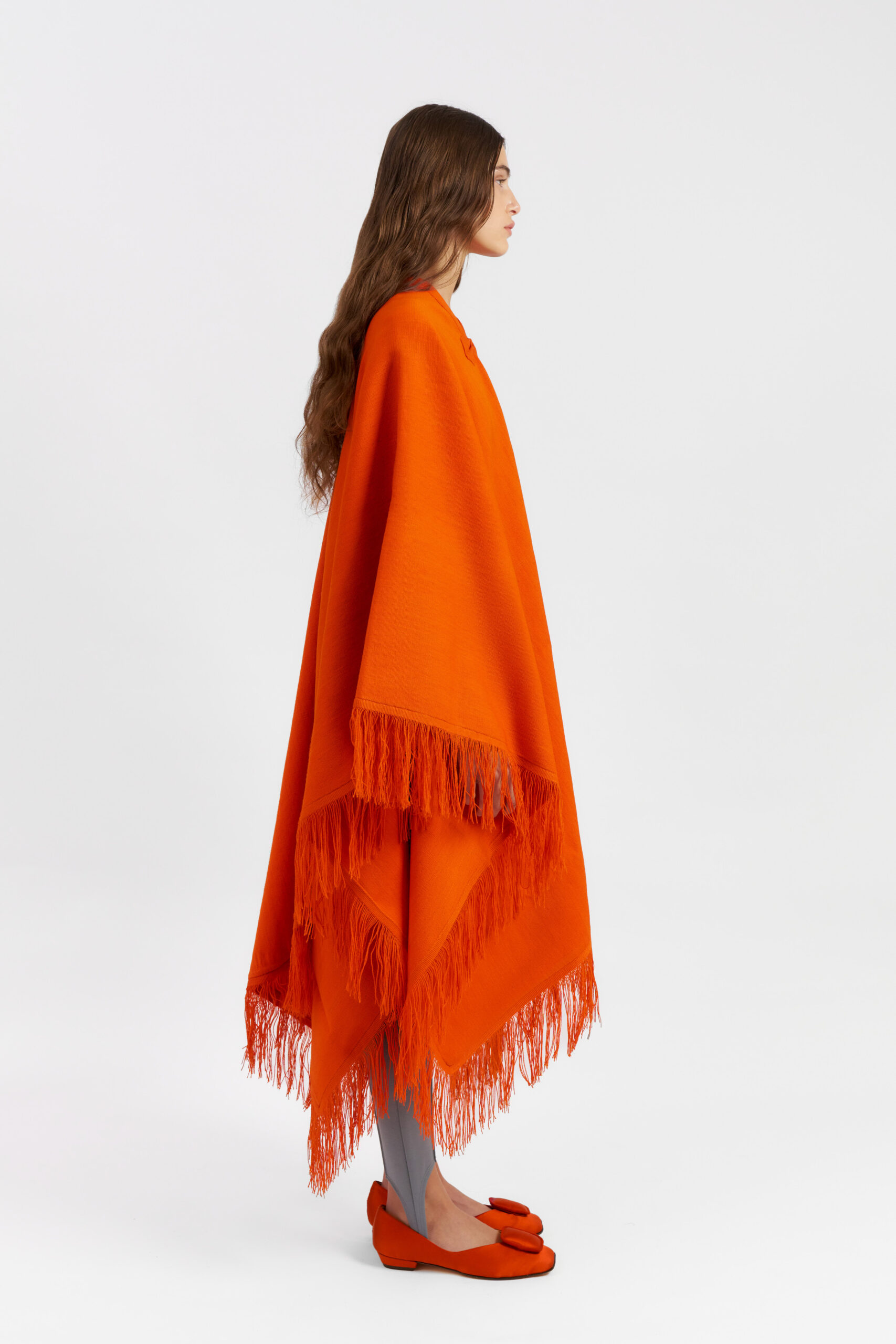 PONCHO AMPARO NARANJA - Imagen 5