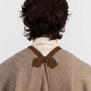 PONCHO AMPARO BEIGE TOSTADO