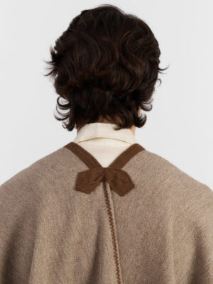 PONCHO AMPARO BEIGE TOSTADO