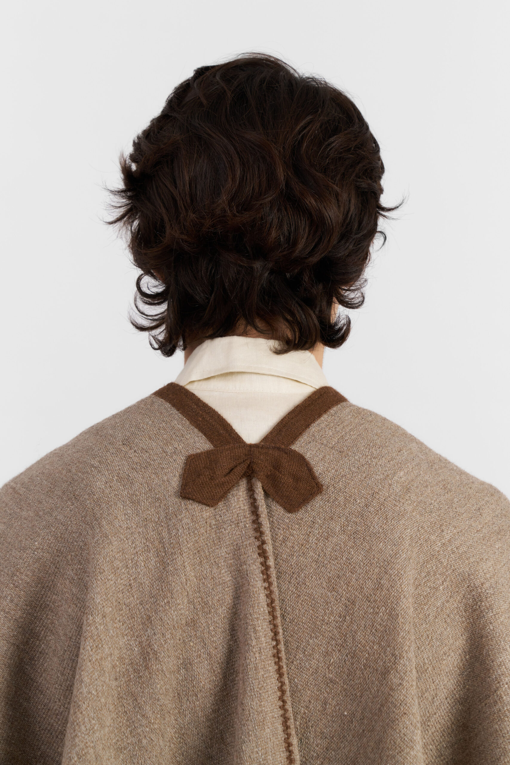 PONCHO AMPARO BEIGE TOSTADO